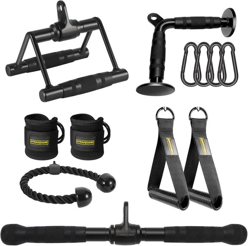Cable machine attachments set - cable,
